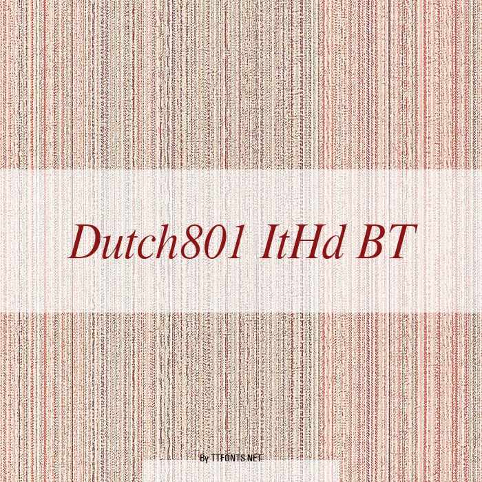 Dutch801 ItHd BT example
